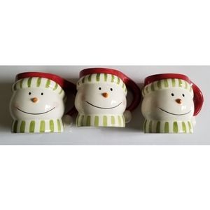 Target Whimsy Snowman Christmas Mugs 4.5" …